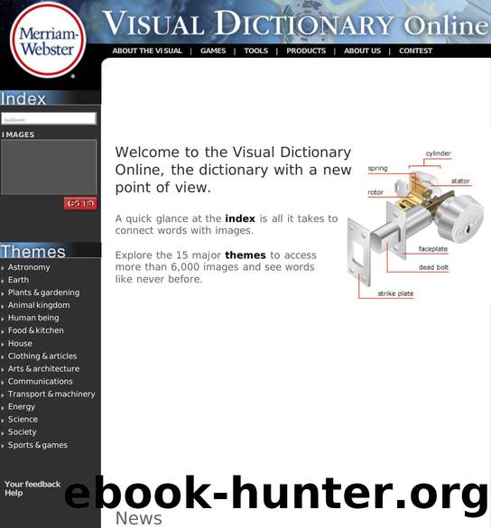 Visual Dictionary Online by Merriam-Webster Visual Dictionary online (2009)
