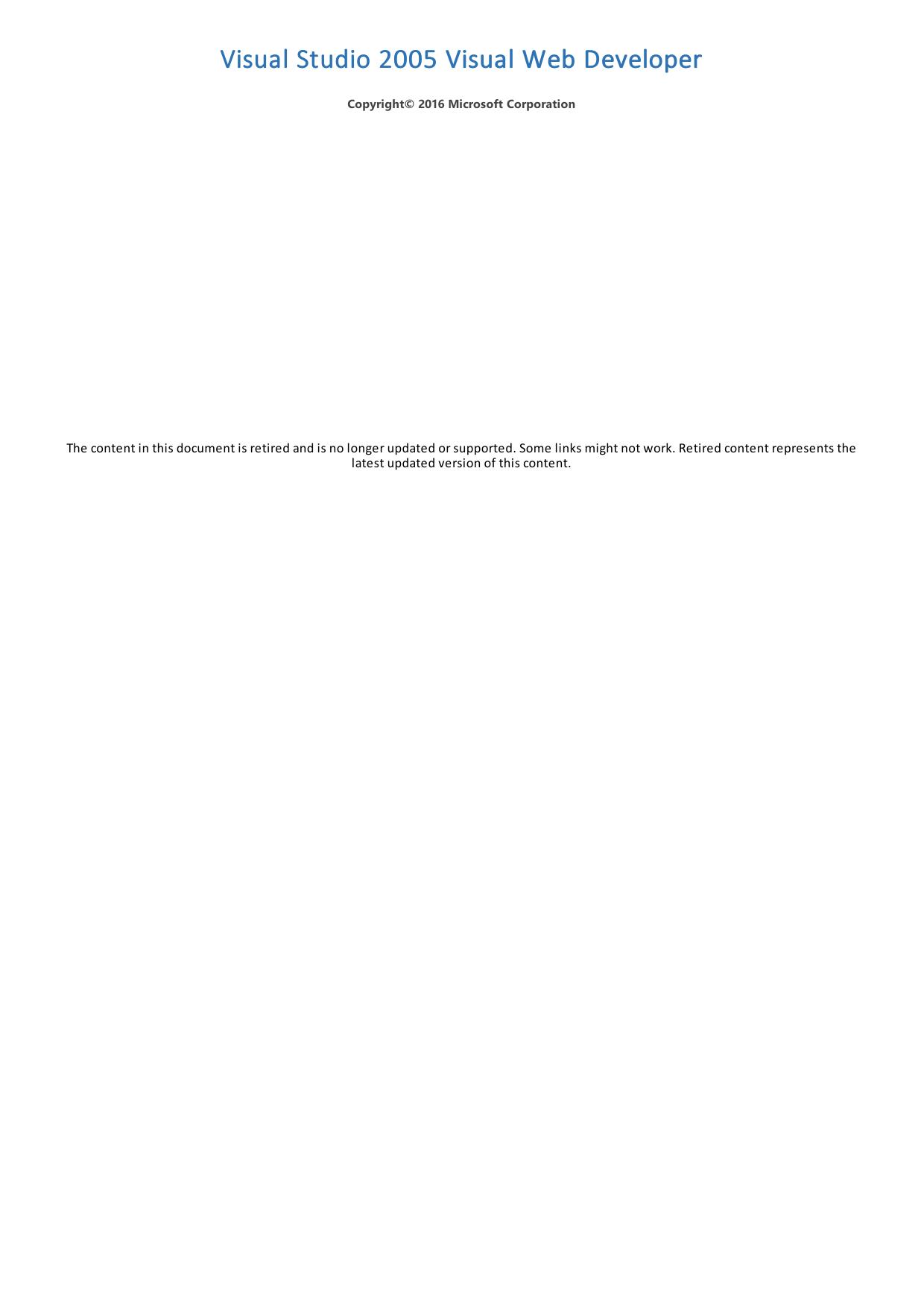 Visual Web Developer by Unknown
