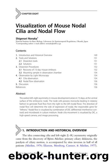 Visualization of Mouse Nodal Cilia and Nodal Flow by Shigenori Nonaka