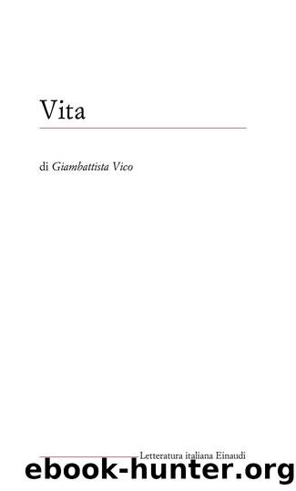 Vita by Gianbattista Vico