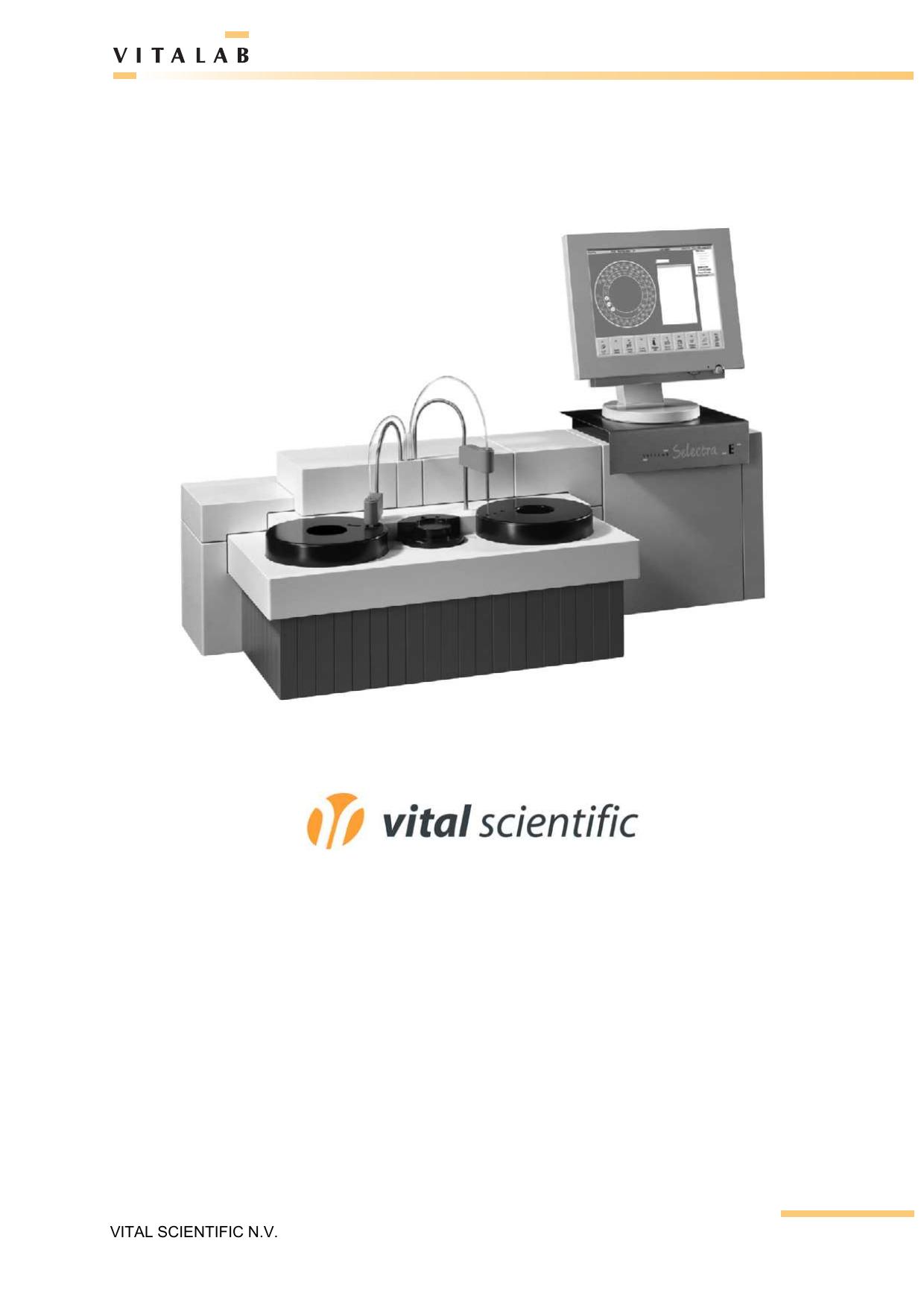 Vital Scientific Vitalab by User manual