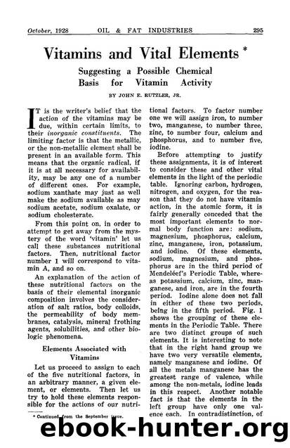 Vitamins and vital elements by Unknown