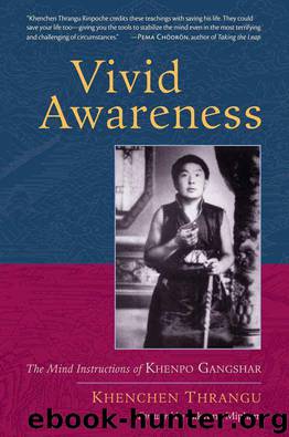 Vivid Awareness: The Mind Instructions of Khenpo Gangshar by Rinpoche Khenchen Thrangu