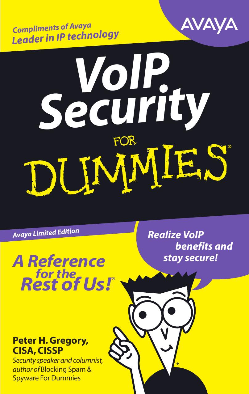 VoIP Security For Dummies by Gregory P