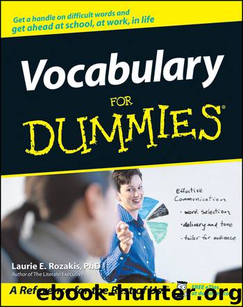 Vocabulary For Dummies by Laurie E. Rozakis