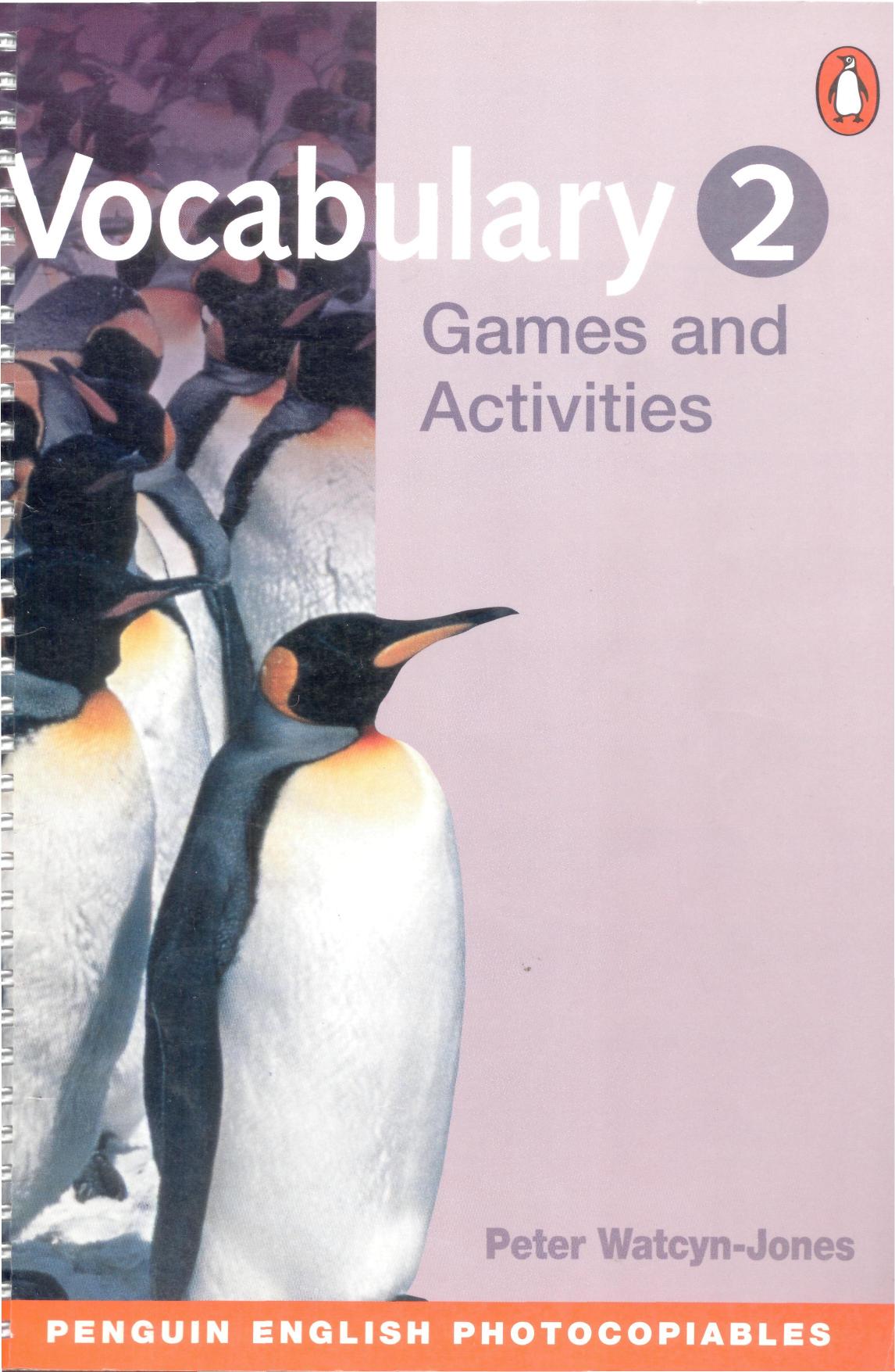 Vocabulary Games & Activities 2 (Penguin English Photocopiables) by Peter Watcyn-Jones