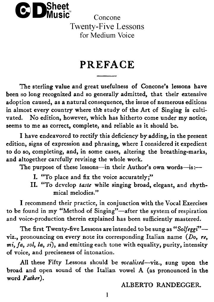Vocal Exercises: Concone by WBaxley Music Subito Music Corp & Stephens Pub. Co