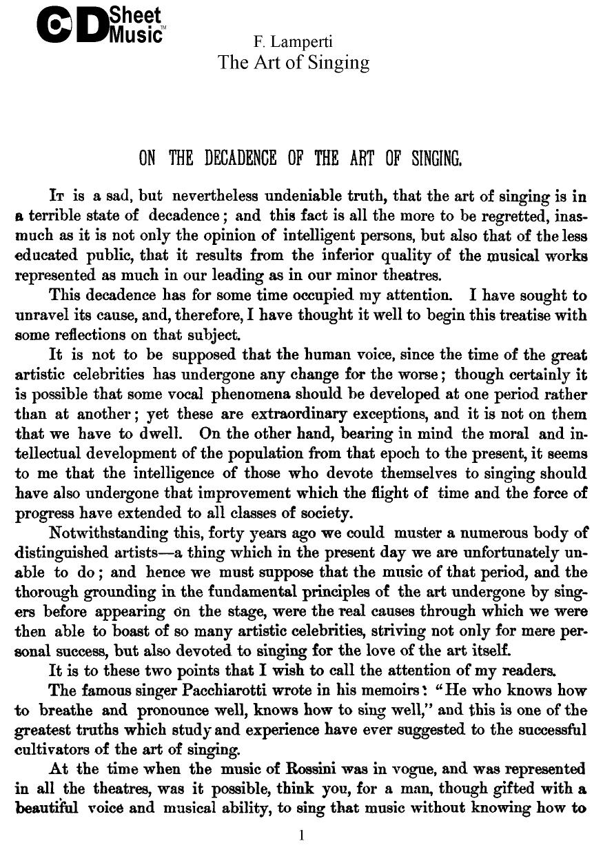 Vocal Exercises: F. Lamperti by WBaxley Music Subito Music Corp & Stephens Pub. Co