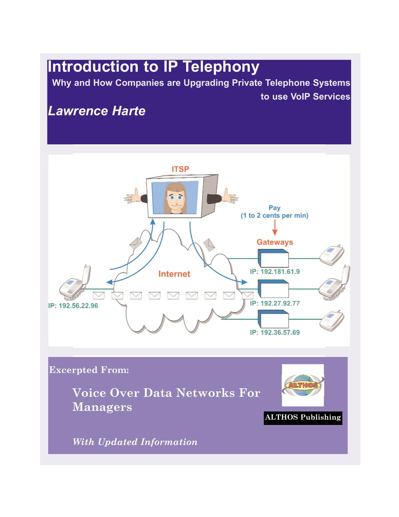 Voice over Data Networks for Managers by Lawrence Harte