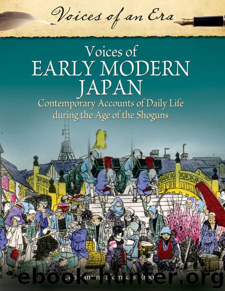Voices of Early Modern Japan by Constantine Vaporis