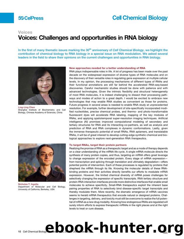 Voices: Challenges and opportunities in RNA biology by unknow