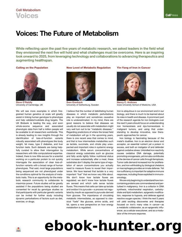 Voices: The Future of Metabolism by Unknown