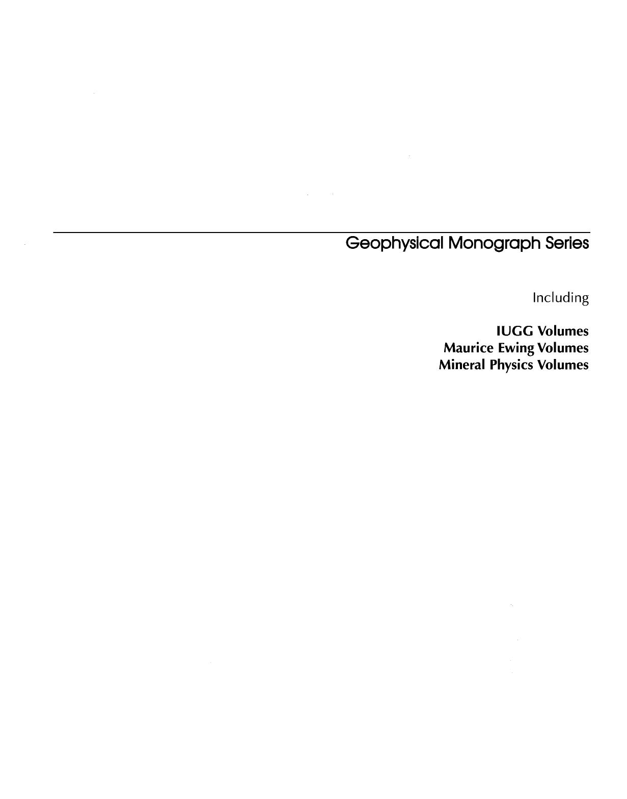 Volcanism and the Earth's Atmosphere by Alan Robock Clive Oppenheimer