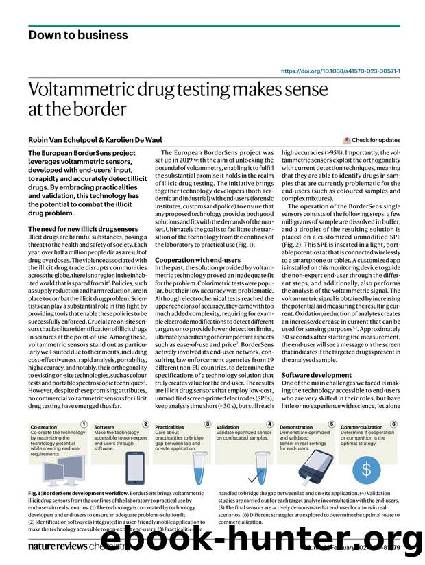 Voltammetric drug testing makes sense at the border by Robin Echelpoel & Karolien Wael
