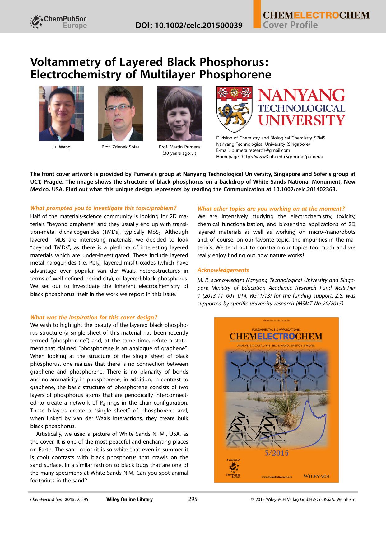 Voltammetry of Layered Black Phosphorus: Electrochemistry of Multilayer Phosphorene by Unknown