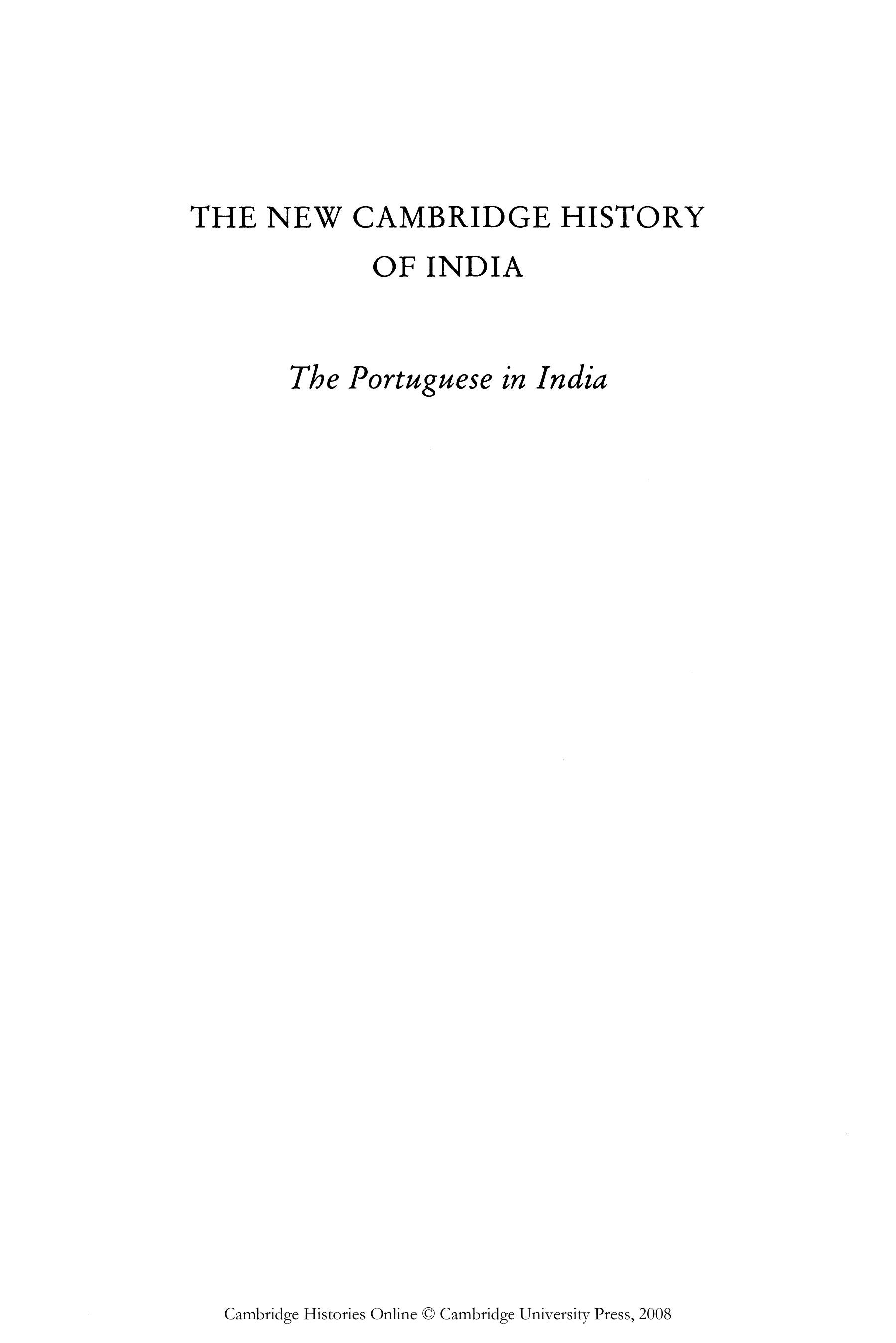Volume 1.1 The Portuguese in India by Unknown