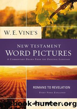 W. E. Vine's New Testament Word Pictures by W. E. Vine