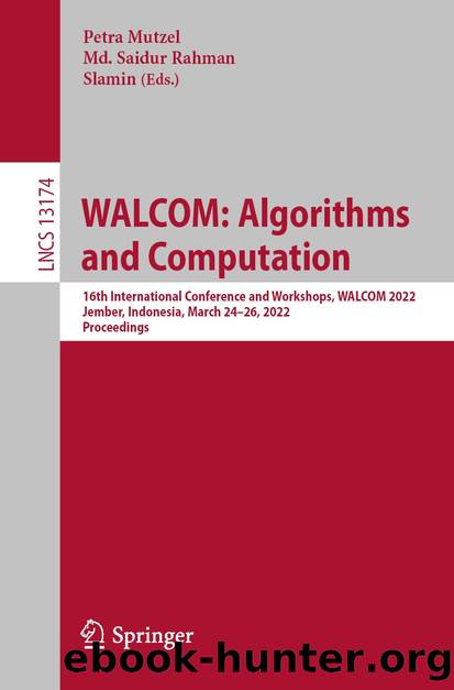 WALCOM: Algorithms and Computation by Unknown