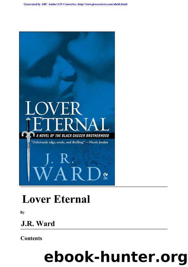 WARD J R - Black Dagger Brotherhood 2 by Lover Eternal