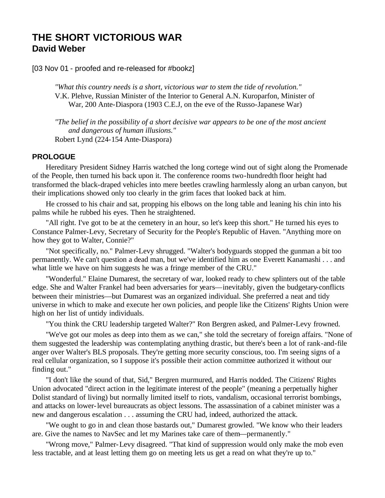 WEBER, David - Honor 03 - Short Victorious War.PDF by Norton