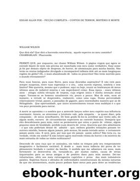 WILLIAM WILSON by Edgar Allan Poe