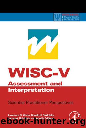 WISC-V Assessment and Interpretation by unknow