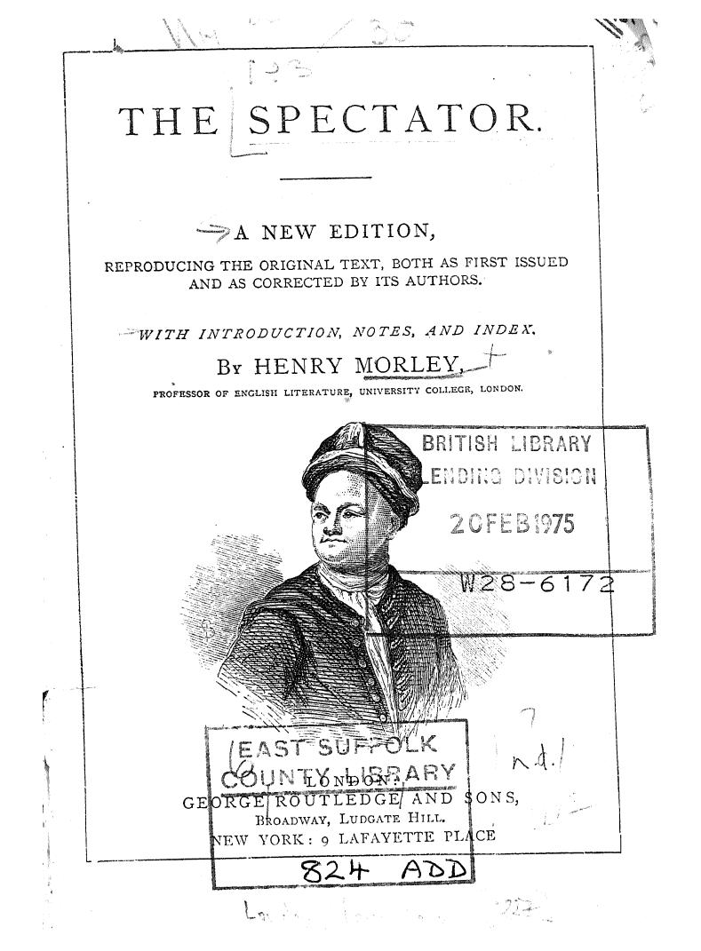 WITH Introduction, Notes by The spectator