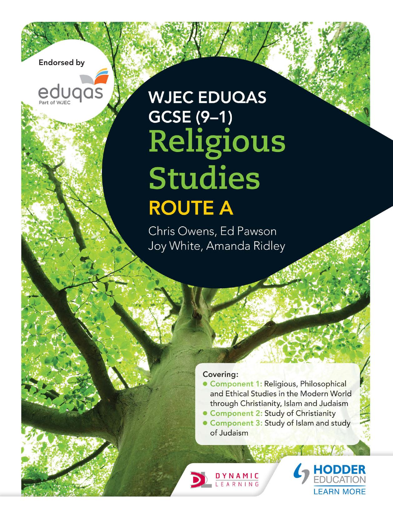 WJEC Eduqas GCSE (9-1) Religious Studies by Joy White Chris Owens Ed Pawson Amanda Ridley