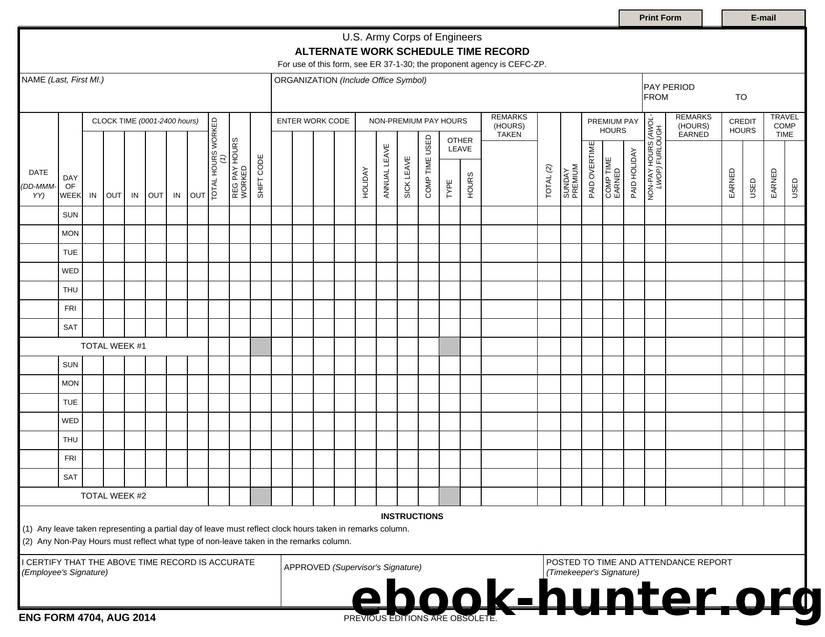 WORK SCHEDULE TIME RECORD by Darwin Chen