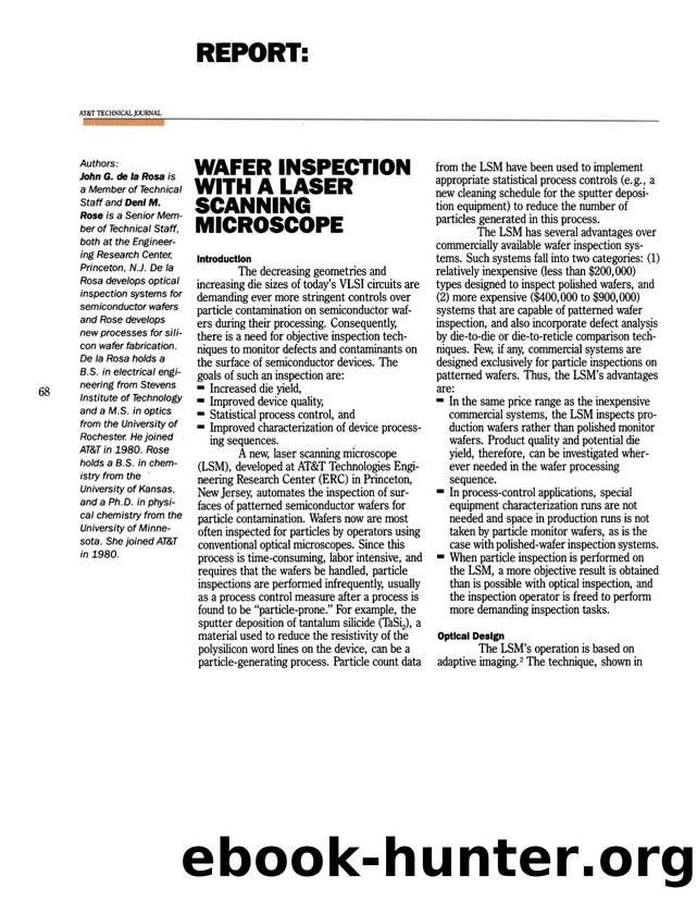 Wafer Inspection with a Laser Scanning Microscope by Unknown