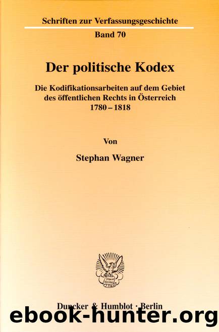 Wagner by Schriften zur Verfassungsgeschichte (9783428513635)