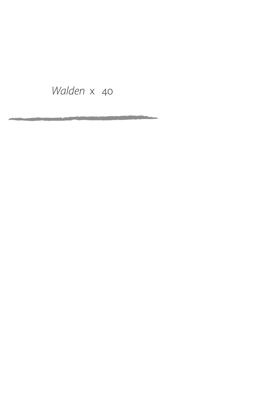 Walden X 40: Essays on Thoreau by Robert B. Ray