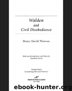 Walden and Civil Disobedience (Barnes & Noble Classics Series) by Henry David Thoreau