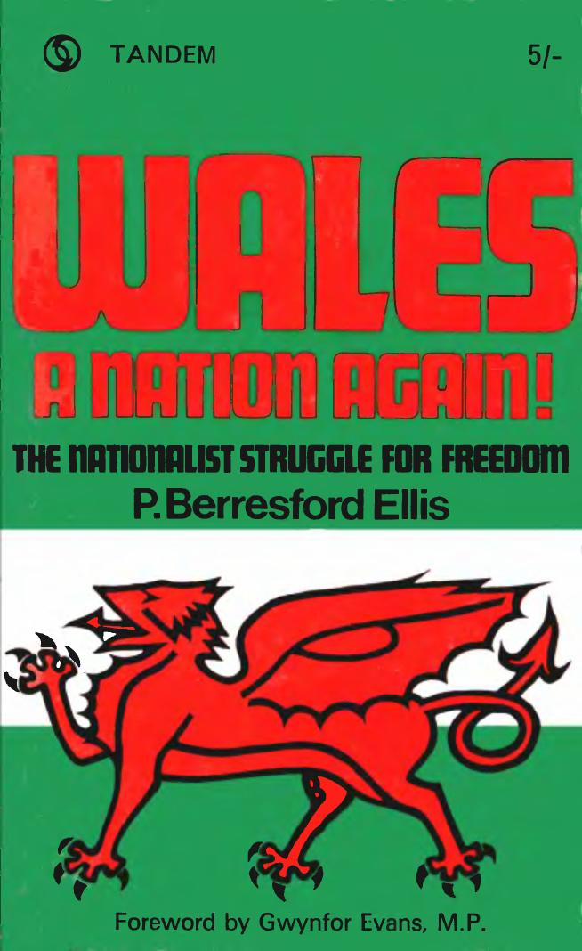 Wales - a Nation Again: The Nationalist Struggle for Freedom by P. Berresford Ellis