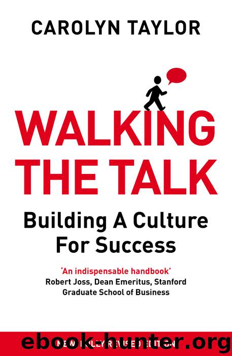 Walking the Talk by Carolyn Taylor