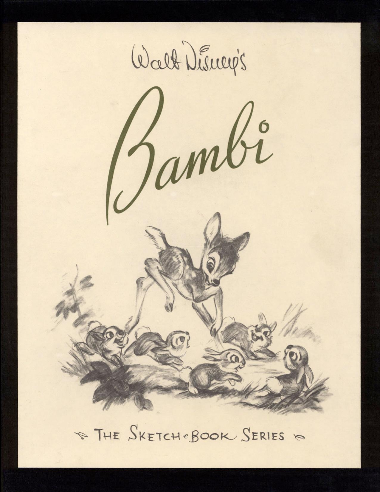 Walt Disney's Bambi: The Sketchbooks Series by Frank Thomas Ollie Johnston