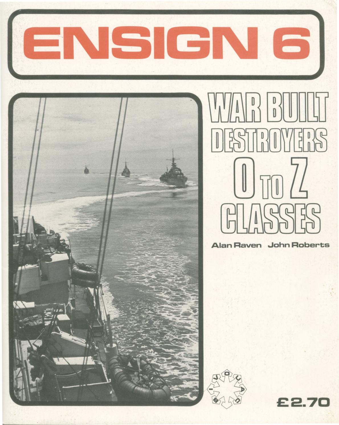 War Built Destroyers O-Z Classes (Ensign 6) by Unknow