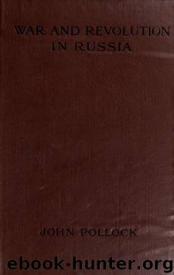 War and revolution in Russia; sketches and studies by Pollock John Sir 1878-