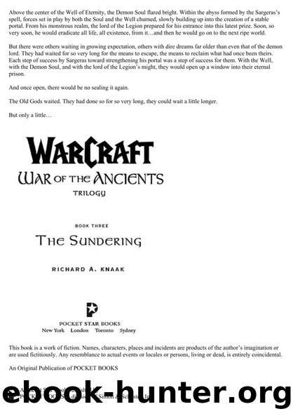 War of the Ancients - The Sundering by Richard A. Knaak