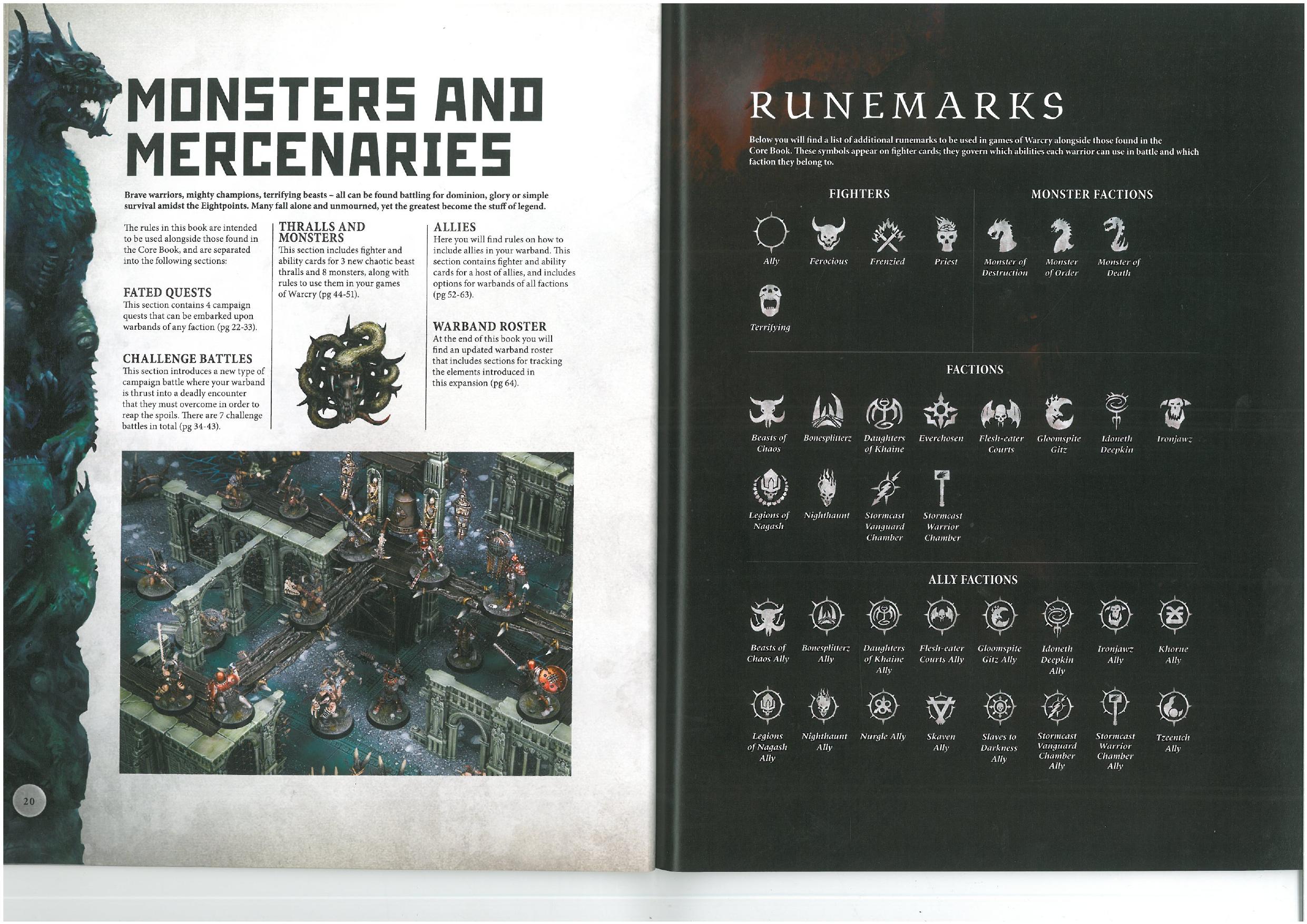 Warcry Monsters and Mercenaries by Unknown