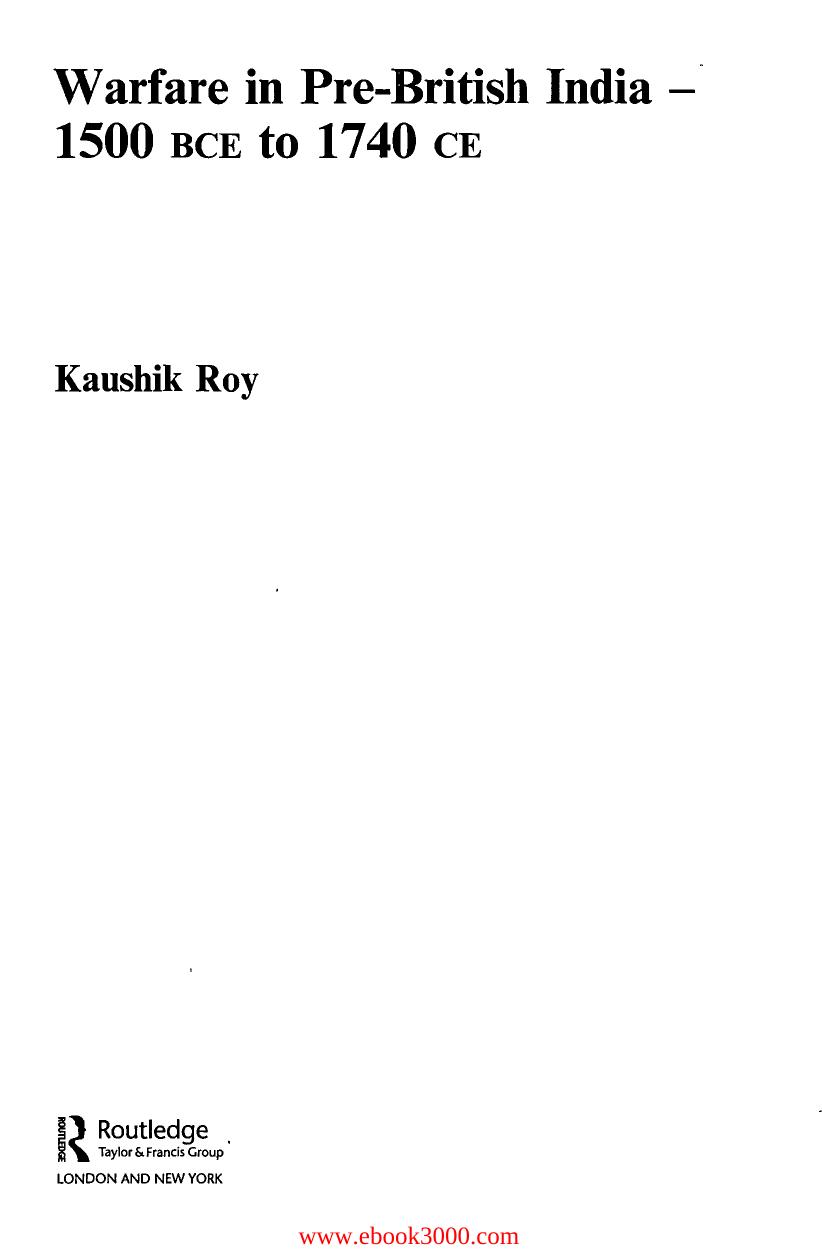Warfare in Pre-British India - 1500BCE to 1740CE by Unknow