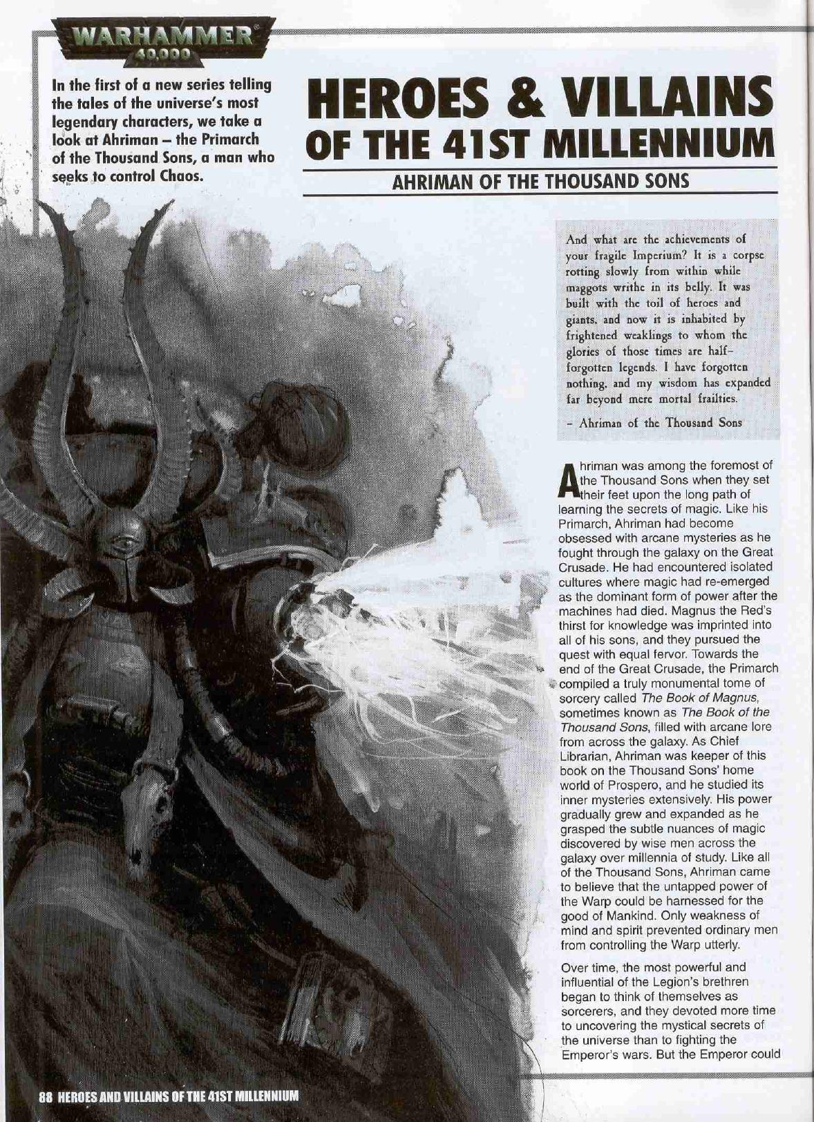 Warhammer 40K Heroes & Villains of the 41st Millennium by Unknown