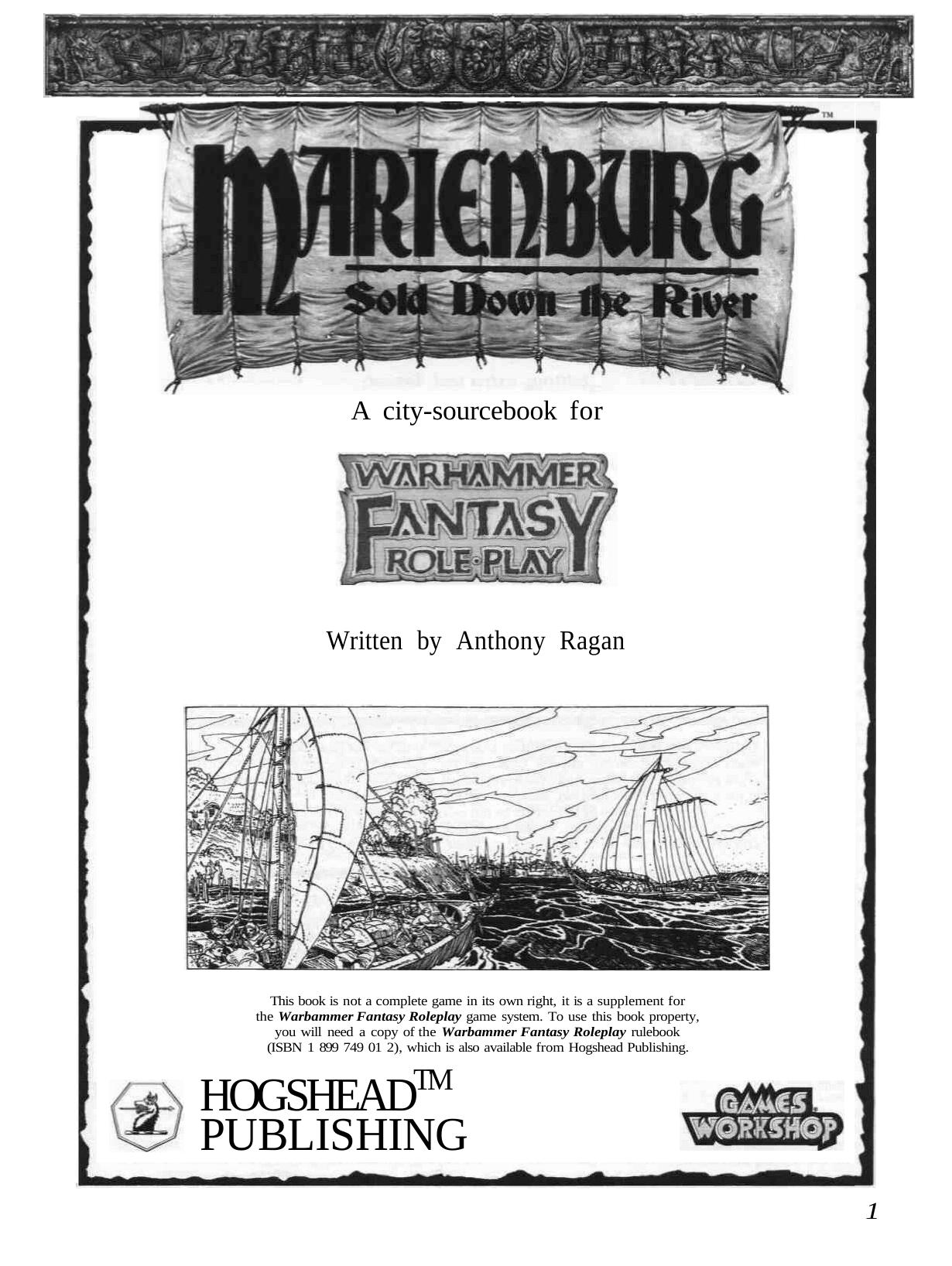 Warhammer Marienburg Sold Down the River by Unknown