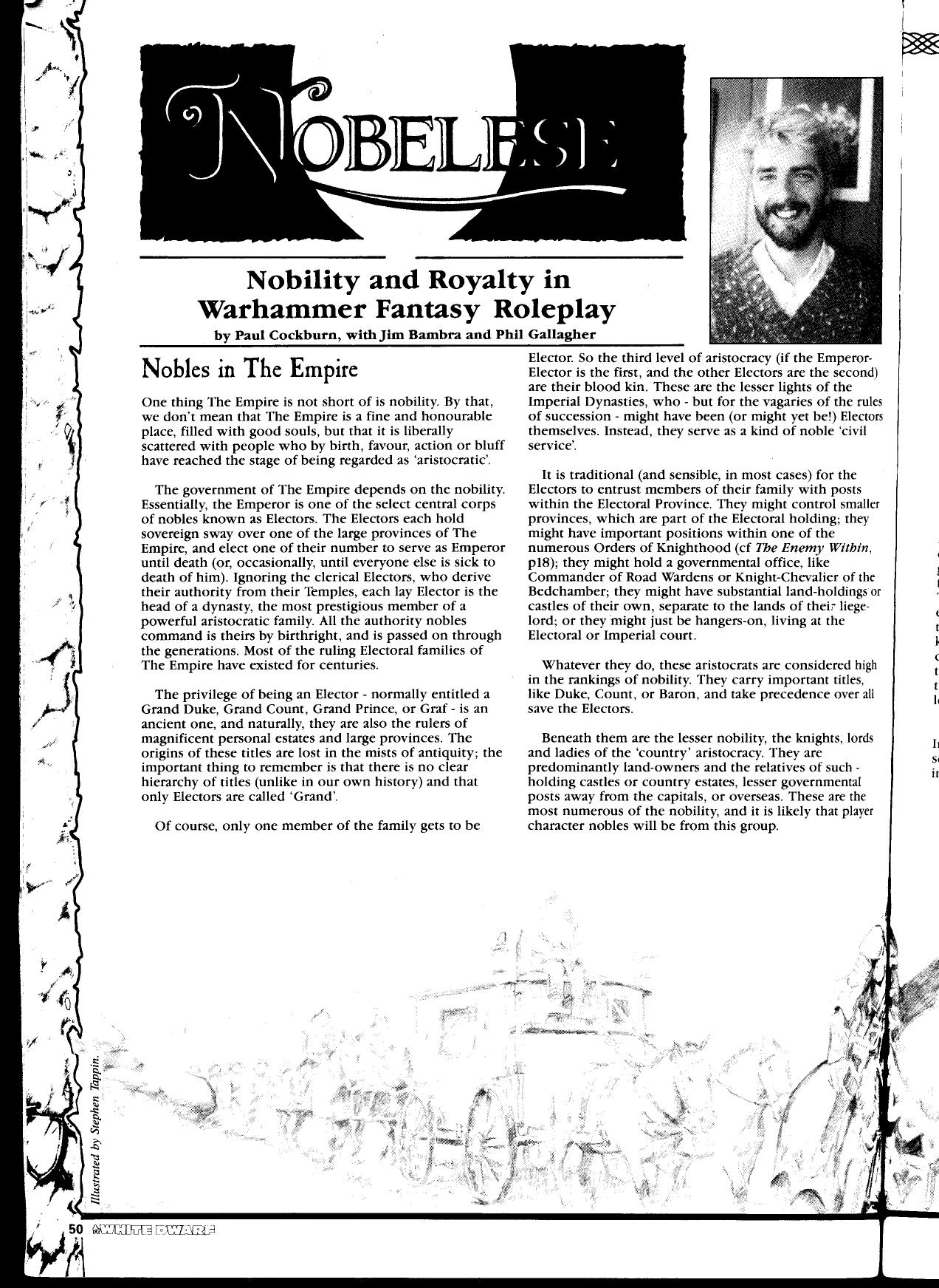 Warhammer Noble and Royalty in WFRP by Unknown