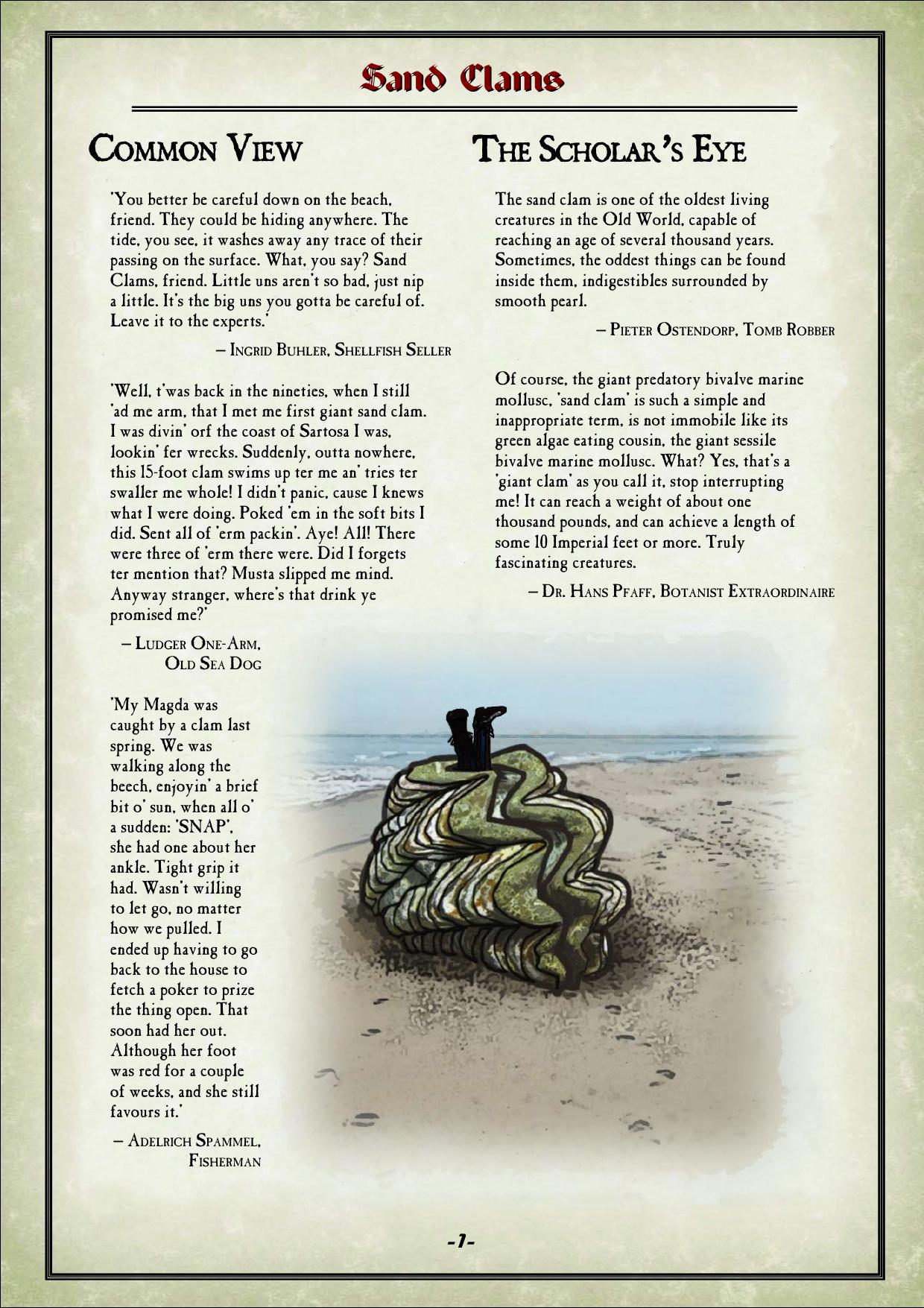 Warhammer Sand Clams by Athena