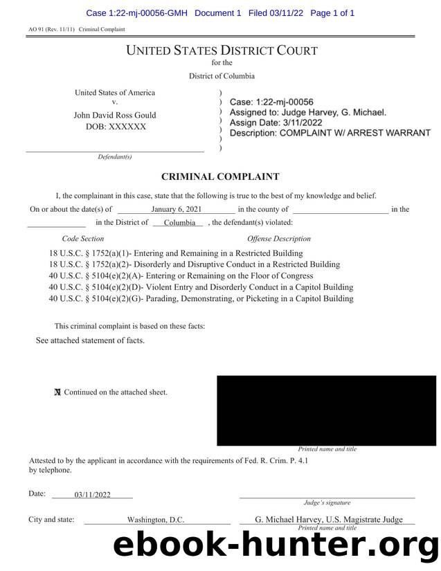 WarrantGenerator- John David Ross Gould.pdf by McManus Christopher (USADC) & McManus & Christopher (USADC)