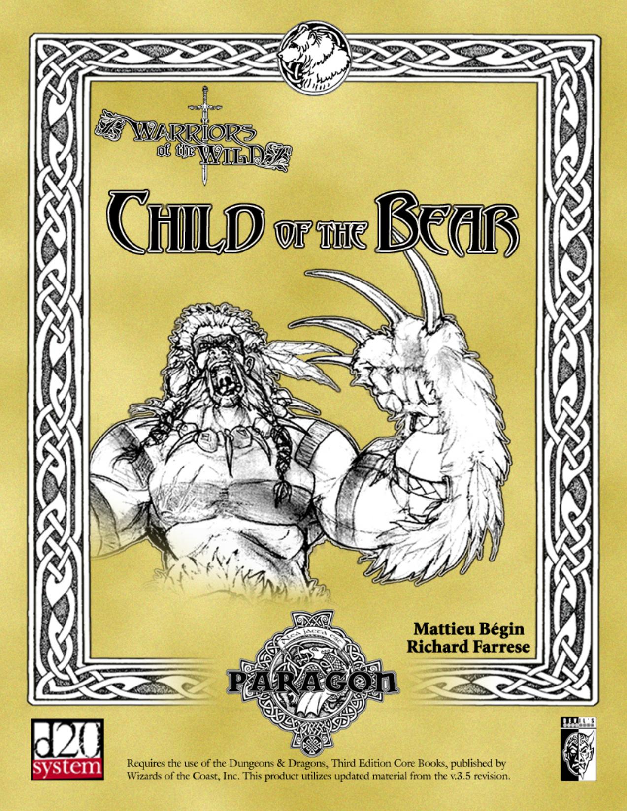 Warriors of the Wild: Child of the Bear by Paragon Publishing