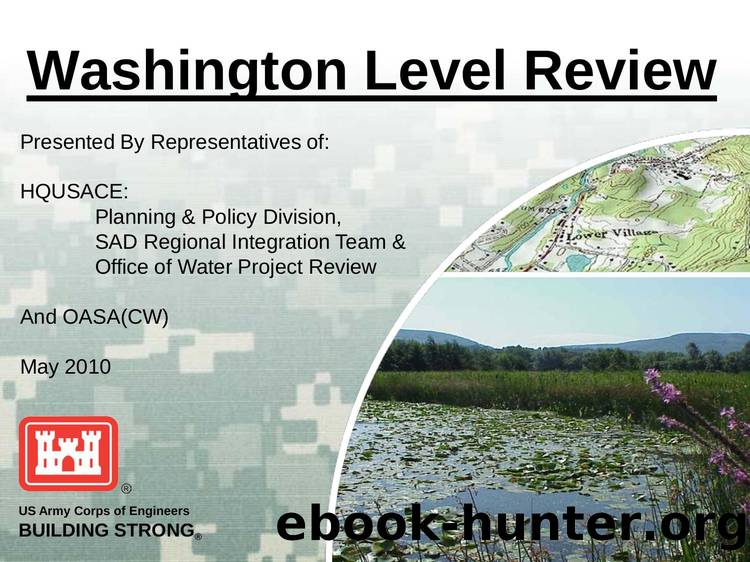 Washington Level Review by HQUSACE