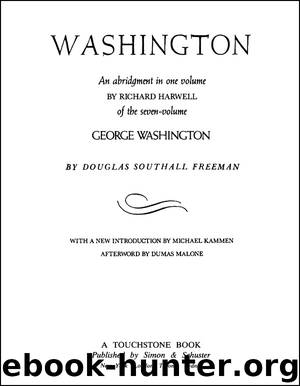 Washington by Douglas Southall Freeman