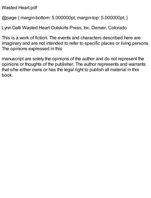Wasted Heart (Special Edition) by Galli Lynn